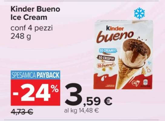 Kinder Bueno Ice Cream