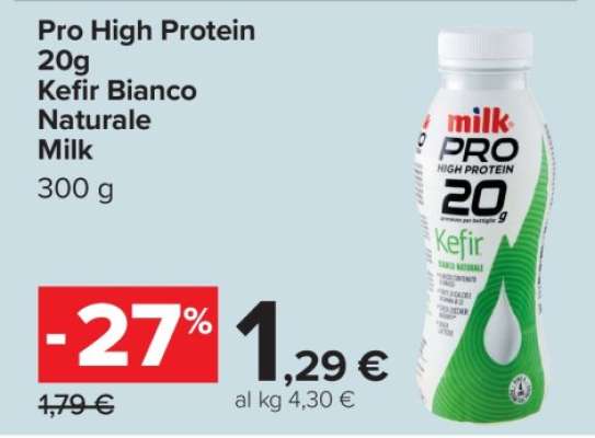 Pro High Protein 20g Kefir Bianco Naturale Milk