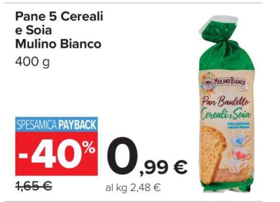 Pane 5 Cereali e Soia Mulino Bianco
