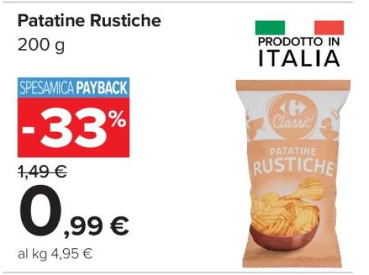 Patatine Rustiche