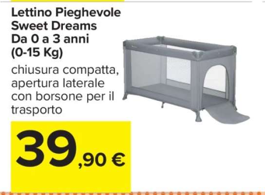 Lettino Pieghevole Sweet Dreams