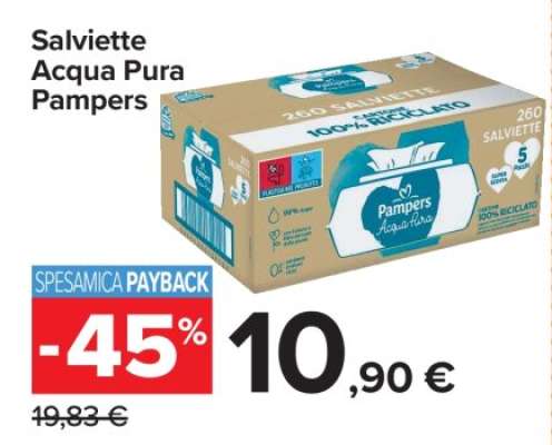 SALVIETTE ACQUA PURA PAMPERS