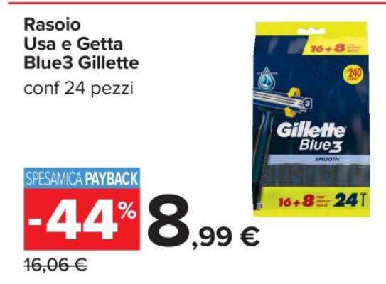 Rasoio Usa e Getta Blue3 Gillette