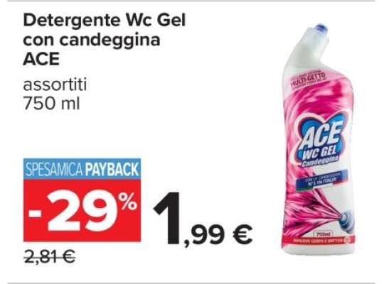 Detergente Wc Gel con candeggina ACE