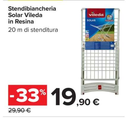 Stendibiancheria Solar Vileda in Resina