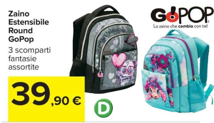 Zaino Estensibile Round GoPop
