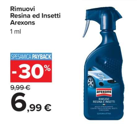 Rimuovi Resina ed Insetti Arexons