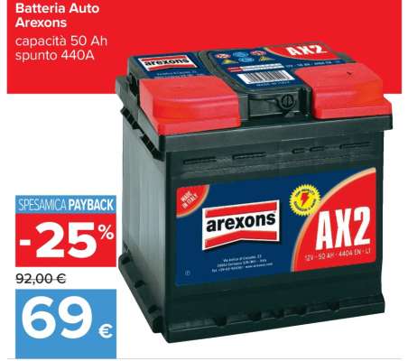 Batteria Auto Arexons