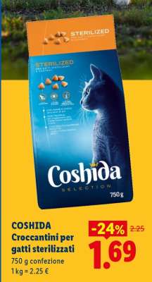 COSHIDA Croccantini per gatti sterilizzati