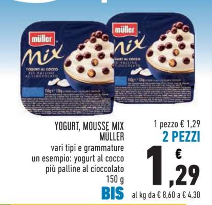 YOGURT, MOUSSE MIX MÜLLER