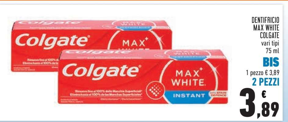 Dentifricio Max White Colgate