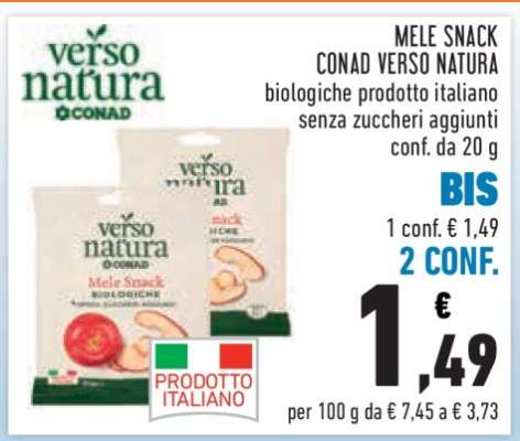 MELE SNACK CONAD VERSO NATURA