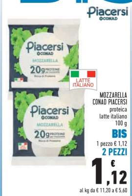 MOZZARELLA CONAD PIACERSI