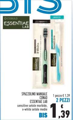 Spazzolino Manuale Conad Essentiae Lab