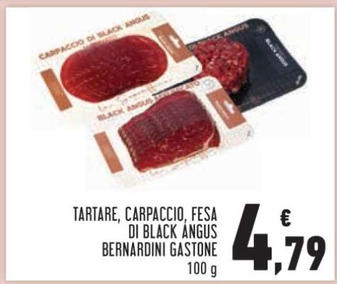 Tartare, Carpaccio, Fesa di Black Angus