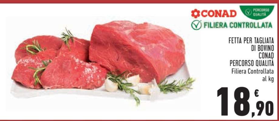 Fetta per tagliata di bovino