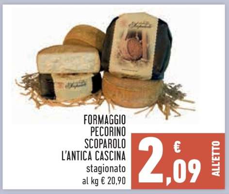 Formaggio Pecorino Scoparolo L'Antica Cascina