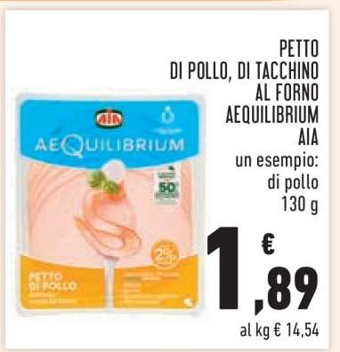 PETTO DI POLLO, DI TACCHINO AL FORNO AEQUILIBRIUM