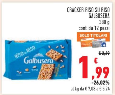 Cracker Riso Su Riso Galbusera