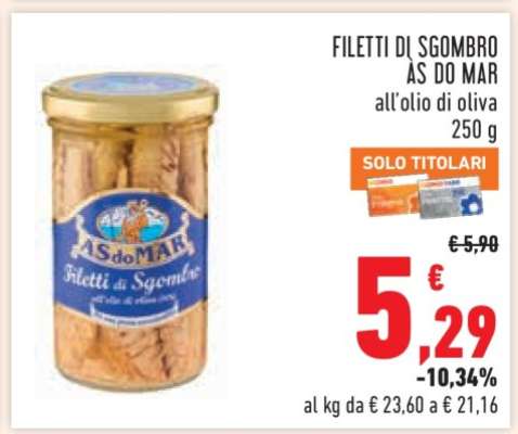 FILETTI DI SGOMBRO ÀS DO MAR