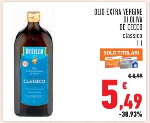 Olio Extra Vergine di Oliva De Cecco