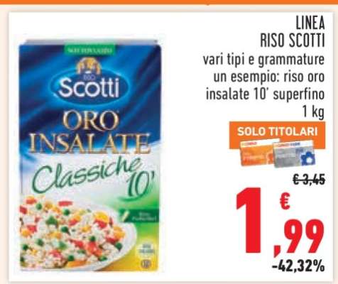 RISO SCOTTI ORO INSALATE CLASSICHE 10'