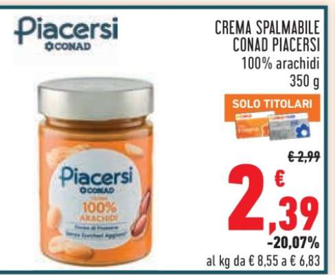 CREMA SPALMABILE CONAD PIACERSI