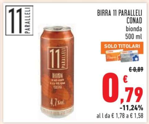 BIRRA 11 PARALLELI CONAD
