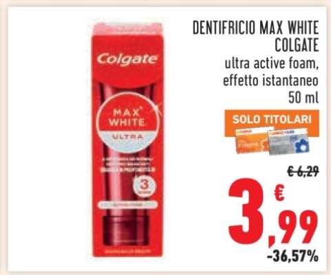 Dentifricio Max White Colgate