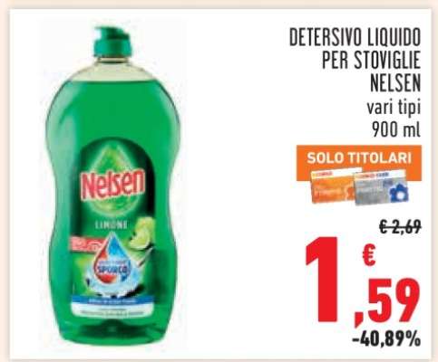 Detersivo Liquido per Stoviglie Nelsen