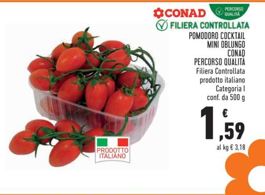 Pomodoro Cocktail Mini Oblungo Conad