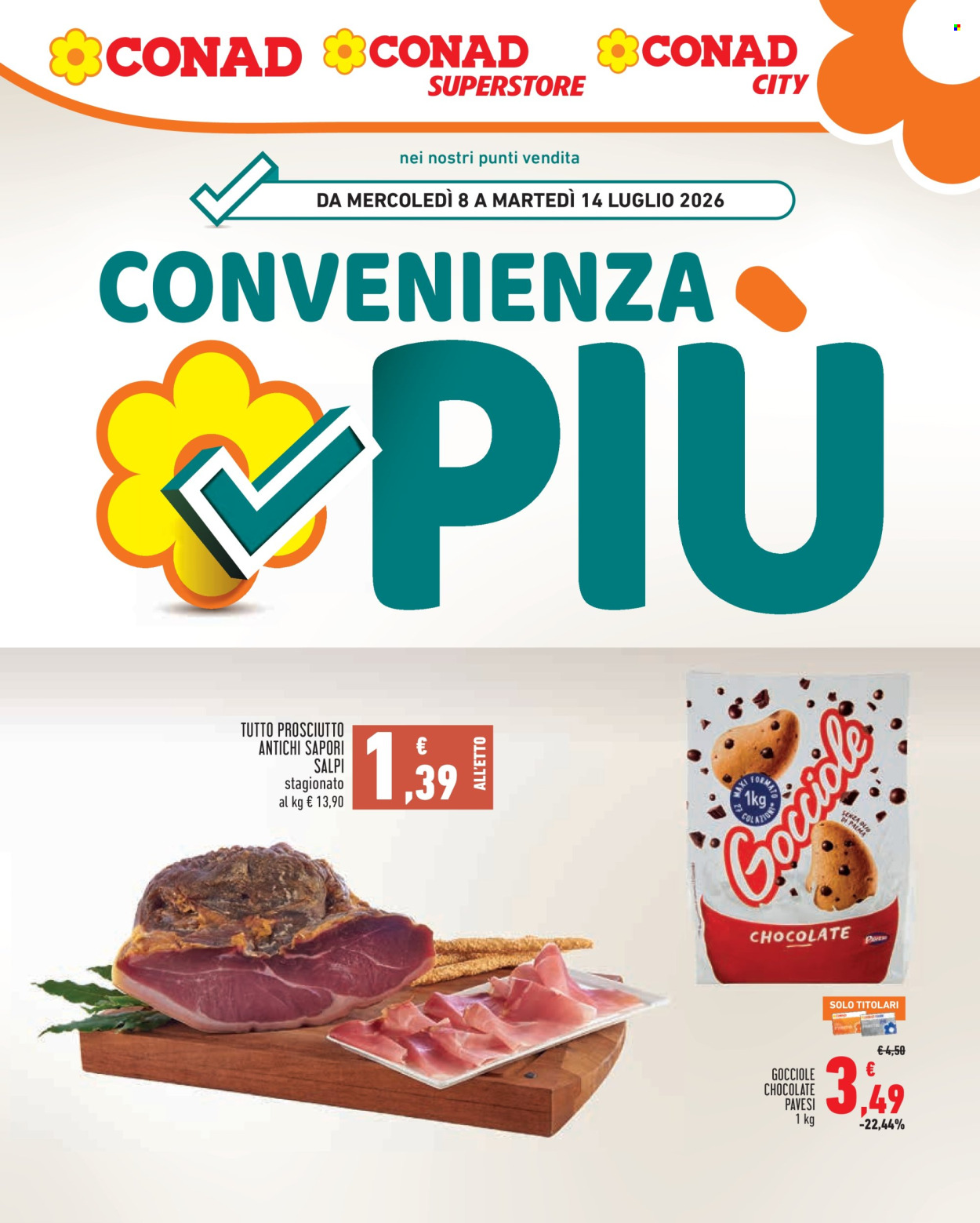 Volantino Conad - 8/7/2026 - 14/7/2026. Pagina 1