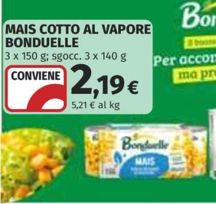 MAIS COTTO AL VAPORE BONDUELLE