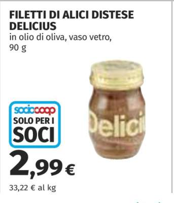 Filetti di Alici Distese Delicius