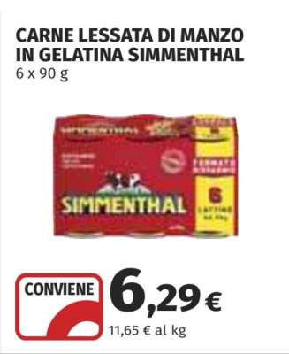 CARNE LESSATA DI MANZO IN GELATINA SIMMENTHAL