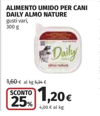 Alimento Umido per Cani Daily Almo Nature