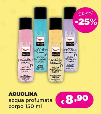 AQUOLINA acqua profumata corpo 150 ml