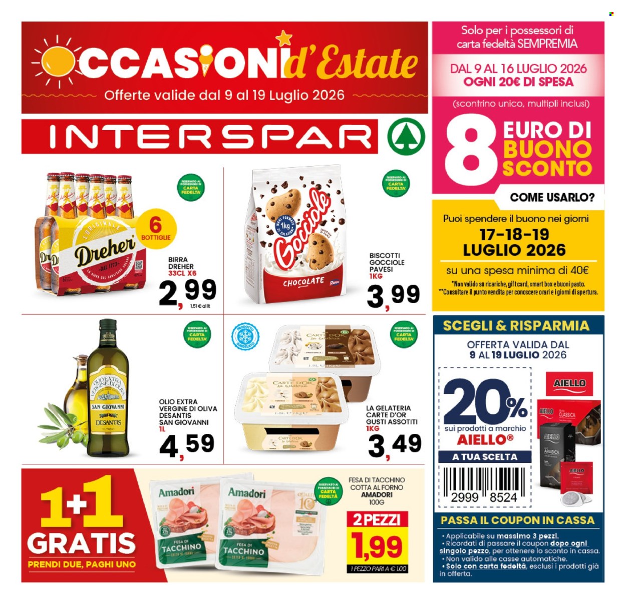 Volantino Interspar - 9/7/2026 - 19/7/2026. Pagina 1