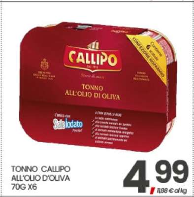 TONNO CALLIPO ALL'OLIO D'OLIVA