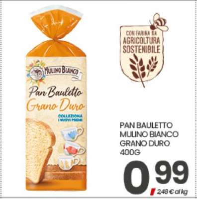 PAN BAULETTO MULINO BIANCO GRANO DURO