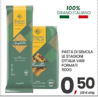 PASTA DI SEMOLA LE STAGIONI D'ITALIA