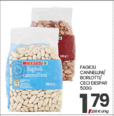 FAGIOLI CANNELLINI/BORLOTTI/CECI DESPAR 500G