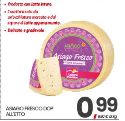 ASIAGO FRESCO DOP ALLETTO