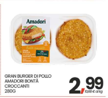 Gran burger di pollo