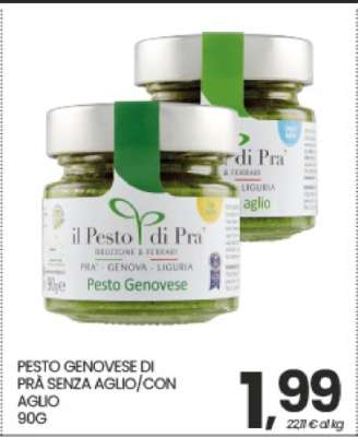 PESTO GENOVESE DI PRÀ SENZA AGLIO/CON AGLIO