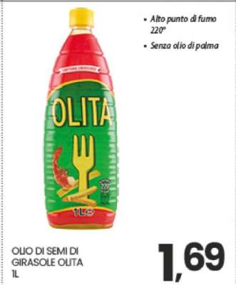 OLIO DI SEMI DI GIRASOLE OLITA 1L