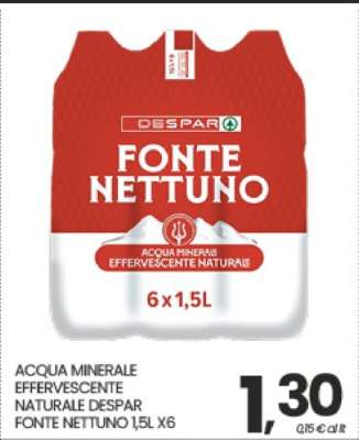 ACQUA MINERALE EFFERVESCENTE NATURALE DESPAR