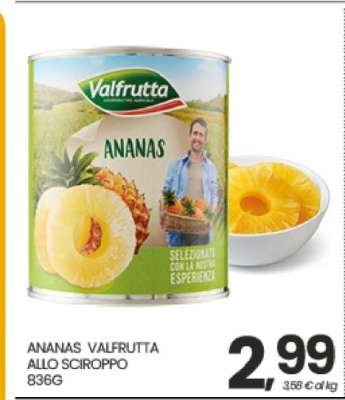 ANANAS VALFRUTTA ALLO SCIROPPO