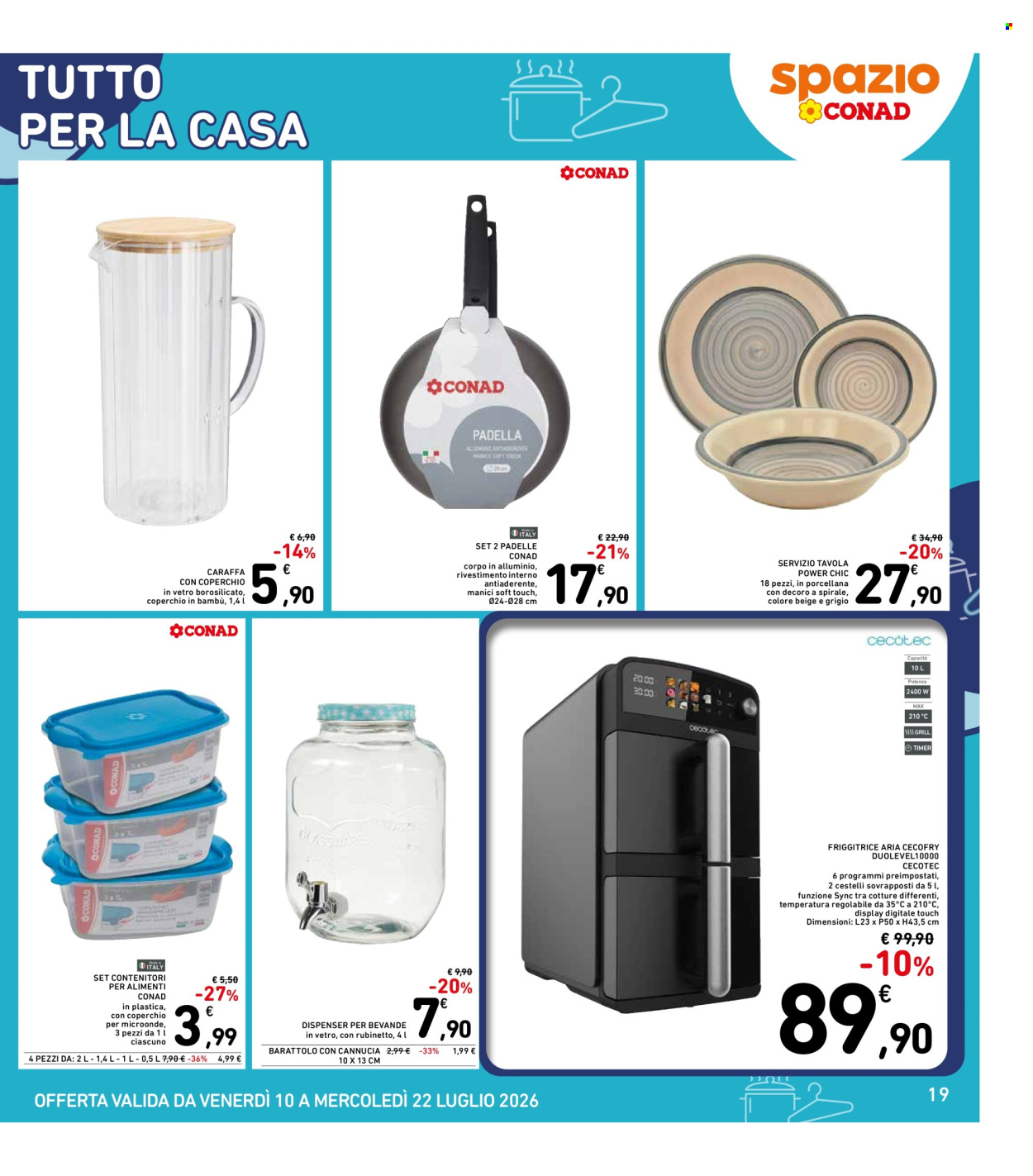 Volantino Spazio Conad - 10/7/2026 - 22/7/2026. Pagina 19