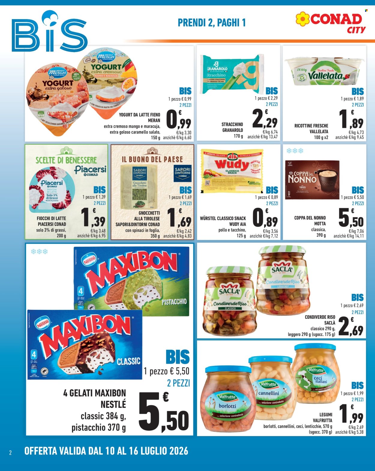Volantino Conad City - 10/7/2026 - 16/7/2026. Pagina 2